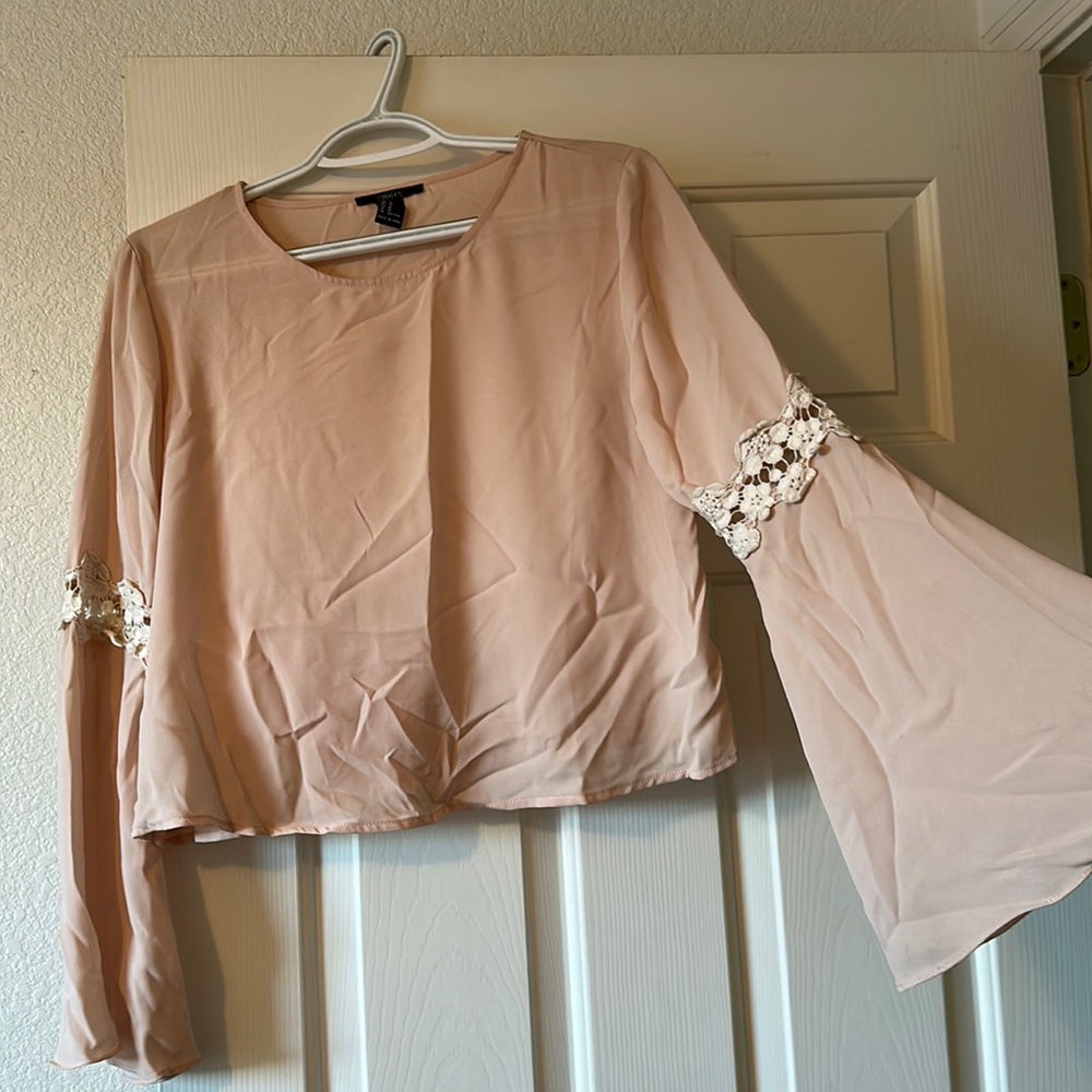 Forever 21 light pink boho top
